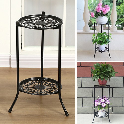 Vintage metal plant stand - vintage,