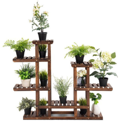 Tier wooden plant stand 13 - wooden,