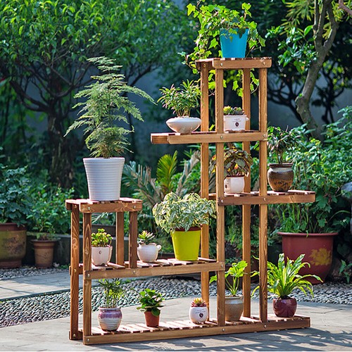 Step design wooden plant - step, stand