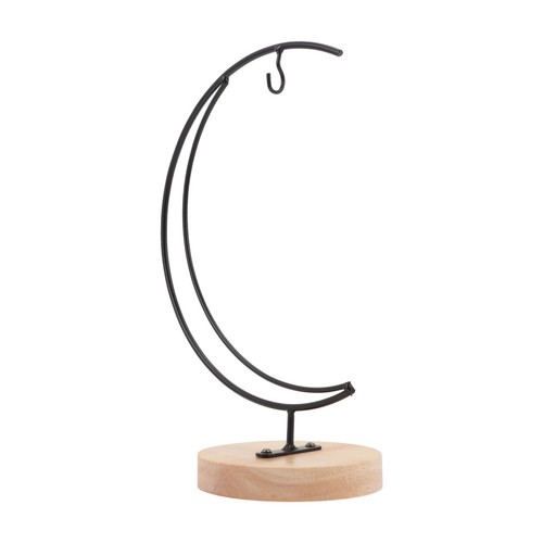 Elegant black iron and wood - black,