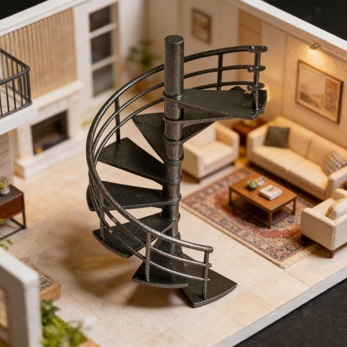 Scale staircase model - 1/64,