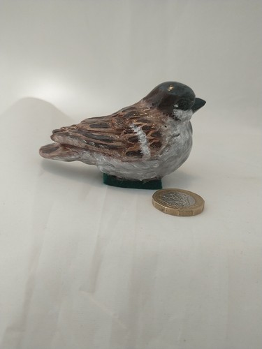 Handmade plaster house sparrow - house,
