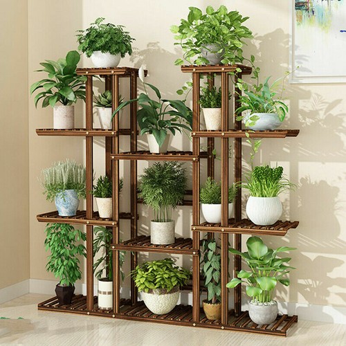 Tier wood landscape shelf - wood,