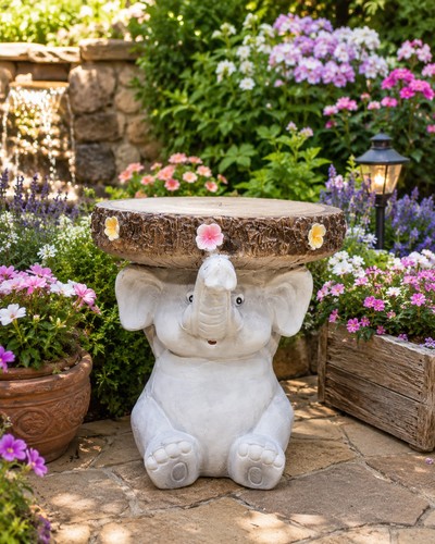 Elephant plant stand - stand, stool