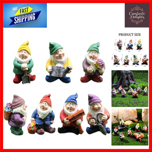 7pcs miniature garden gnomes - 7pcs,