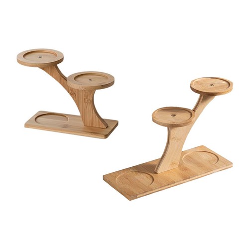 Wooden plant stand decoration - wooden,