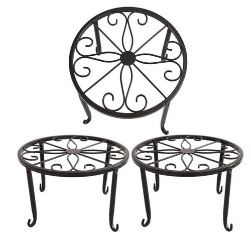 Metal iron plant flower pot - metal,